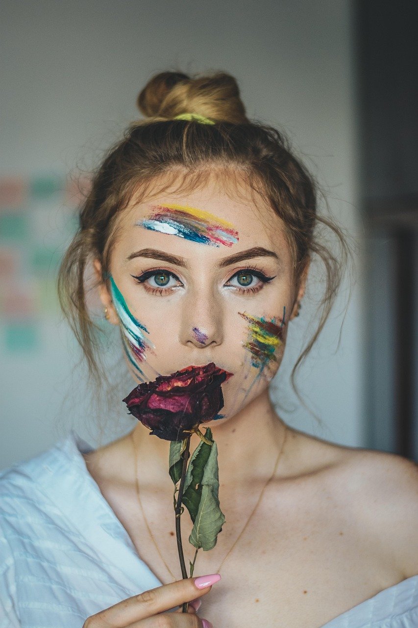 rose, eyes, portrait, woman, flower wallpaper, beautiful flowers, person, makeup, flowers, roses, flower background, eye, rose flower, nature, cute, hair, fashion, girl, model